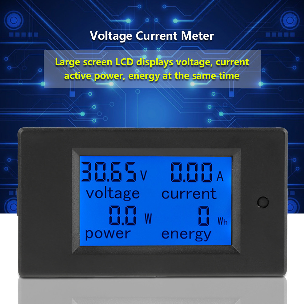 Ooidshop ????????????????เครื่องทดสอบแรงดันไฟฟ้า PZEM-051 DC 6.5-100V เครื่องวัดแรงดันไฟฟ้าพลังงานไฟ
