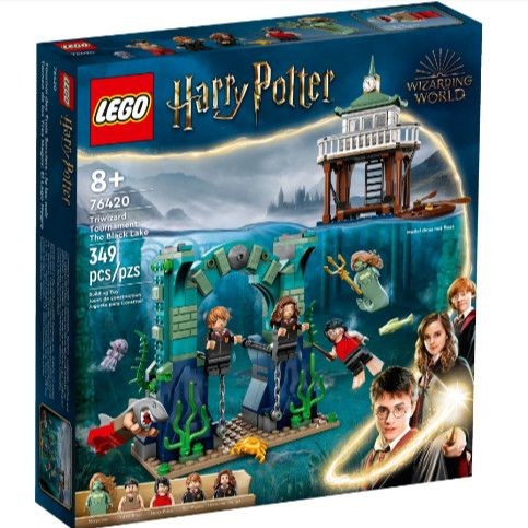 ของเล่นเด็กทุเรียน LEGO LEGO Harry Potter Series 76420 สามการแข่งขันโง่ที่แข็งแกร่ง: Black Lake Boys