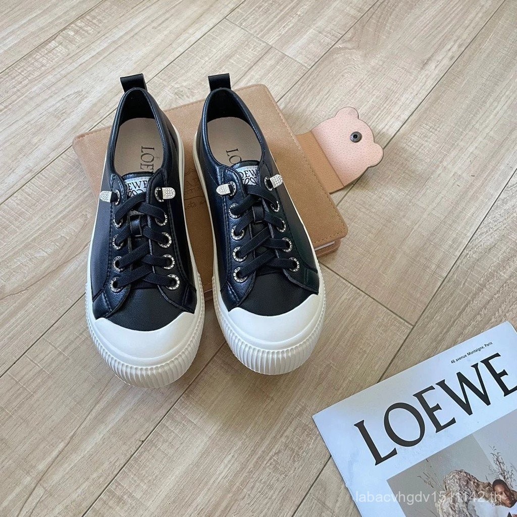 LOEWE 2023 LOEWE รองเท้าบิสกิตแบบผูกเชือก
ขนาด 35-40