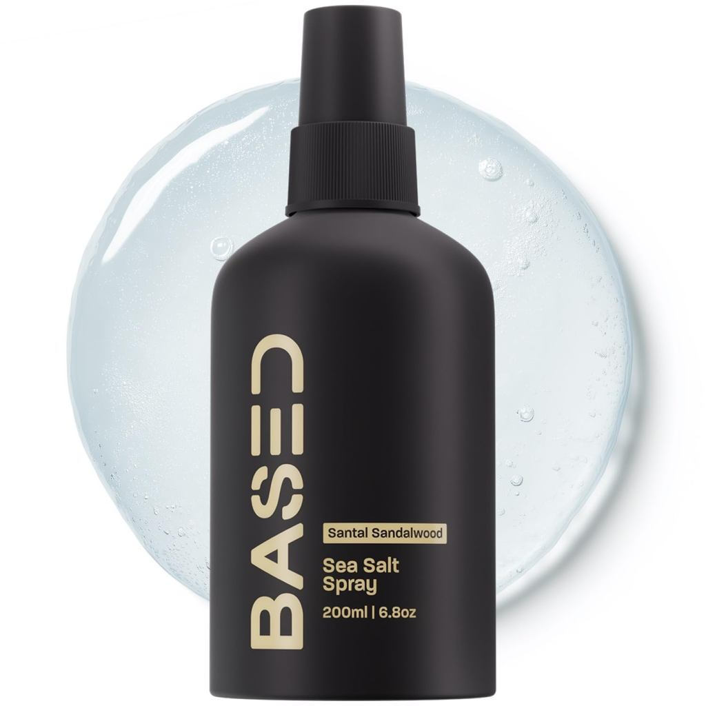 BASED สเปรย์เกลือทะเล, สเปรย์เกลือทะเล Natural Finish สําหรับผม, เพิ่มปริมาตร & ข้อความ, ผสมด้วย Kel