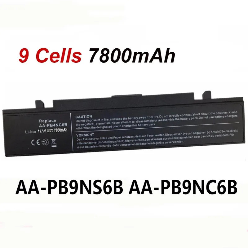 AA-PB9NS6B AA-PB9NC6B 9 เซลล์ 7800mAh แบตเตอรี่แล็ปท็อปสําหรับ SAMSUNG R428 R429 R580 R780 R700 P50 