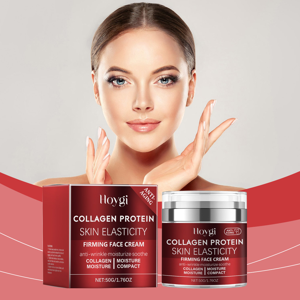 [คลังสินค้าพร้อม] HOYGI Collagen Cream Gentle Care Moisturizing Soft Skin Shiny Daily Care Cream WJG