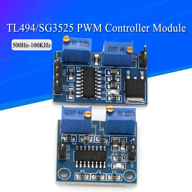 TL494 SG3525 PWM โมดูลควบคุมปรับ 5V ความถี่ 500-100kHz 250mA H