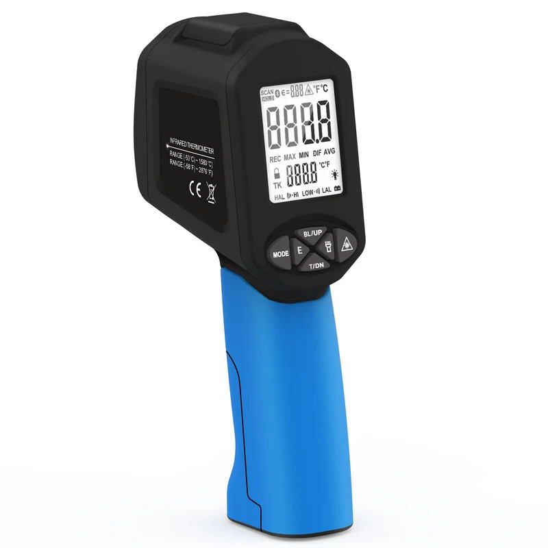บาท-1880 ไพโรมิเตอร์ -50℃~1880℃(-58℉ ถึง 3416℉) D:S 50:1 เครื่องวัดอุณหภูมิอินฟราเรดอุณหภูมิสูงสําหร
