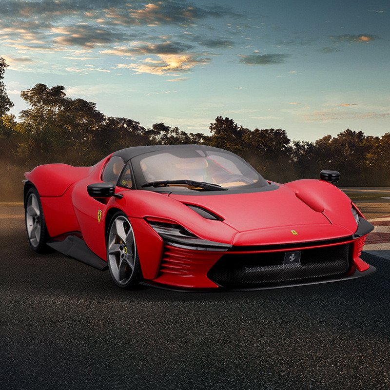Burago Burago Ferrari 1: 18SP3 รถจําลองรุ่นรถของเล่นรถปกแข็งรุ่นลูกตุ้ม
