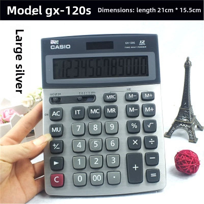 เครื่องคิดเลข Casio GX 12s DX MS 120S Office Business เครื่องคิดเลขวิทยาศาสตร์แบบพกพาสําหรับใช้ในสํา