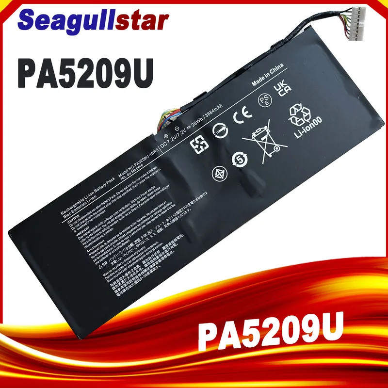 PA5209U PA5209U-1BRS แบตเตอรี่แล็ปท็อปสําหรับ Toshiba Satellite L10W-C L10-B003 L15W-B1302 L15W-B131