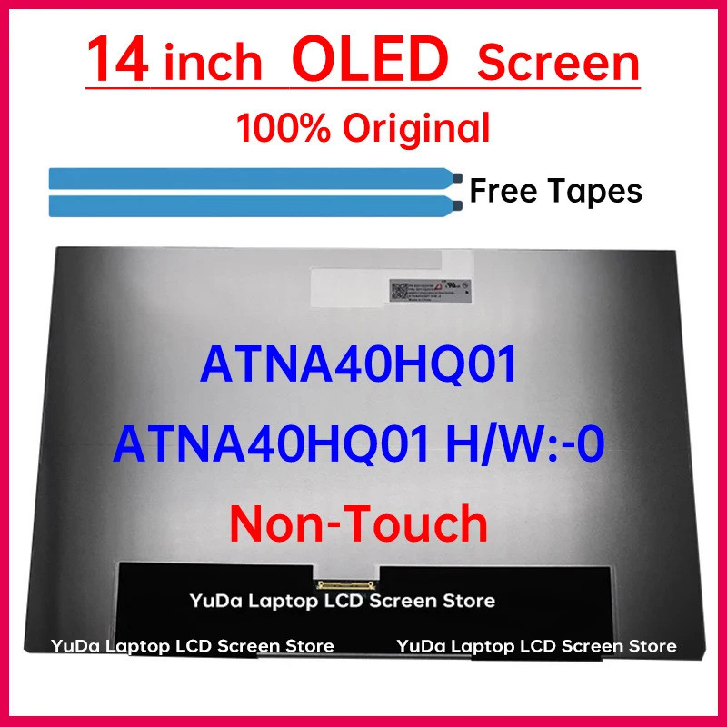 14 นิ้วหน้าจอ LCD OLED ATNA40HQ01 สําหรับ Lenovo IdeaPad Pro 5 14AKP10 14ASP10 14IAH10 จอแสดงผล Matr