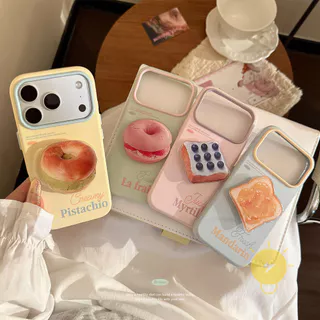 For เคสไอโฟน with Griptok TPU Matcha Bagel with Griptok เคส Phone Case For iPhone 17 Pro Max 16 15 14 13 Cover Aesthetic Korean Cute