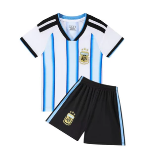 ชุดเสื้อโปโลอาร์เจนตินาสําหรับเด็ก 2026 ฟุตบอลโลก แมสซี่ เลขที่. เจอร์ซีย์เด็ก 10 ตัว
