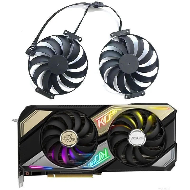 พัดลมระบายความร้อนการ์ดจอ 7PIN CF1010U12S RTX3060/3060TI/3070 สําหรับ ASUS KO RTX 3060/3060 Ti/3070 