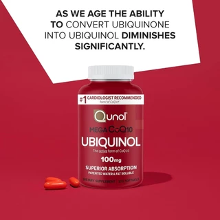 พร้อมส่ง Qunol Mega CoQ10 Ubiquinol 100 mg & Ultra CoQ10 100mg 3x Better Absorption เพิ่มการดูดซึม