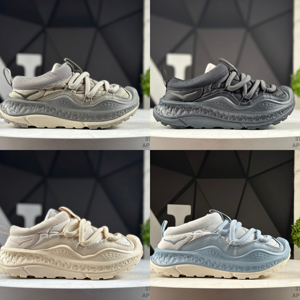 HOKAHOKA Ora Primos รองเท้าผ้าใบสําหรับผู้ชายและผู้หญิง รองเท้าวิ่งคู่ Unisex ความอบอุ่น ไม่มีเชือก 