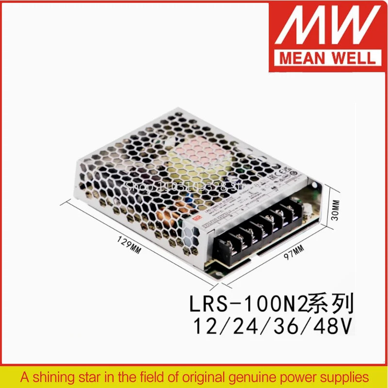 MEAN WELL 100W เอาต์พุตเดี่ยว 2x high peak แหล่งจ่ายไฟ LRS-100N2-1212V 8.5A LRS-100N2-24 24V 4.2A LR