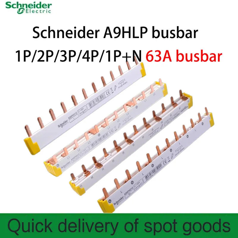 Schneider A9HLP busbar แต่งหน้า busbar A9XPH224/112/324 เชื่อมต่อ terminal A9XCM04 ใหม่ 1P + N A9HLD