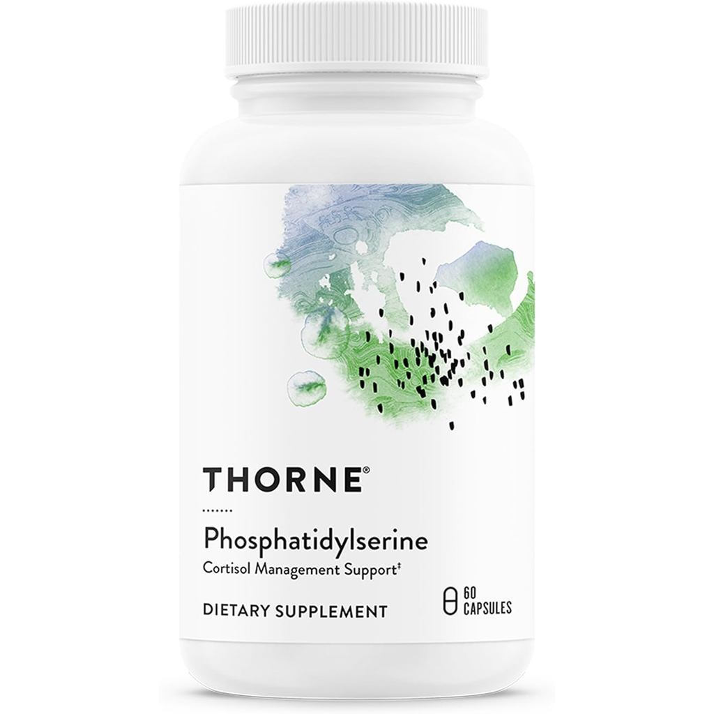 - Phosphatidylserine - รองรับฟังก์ชั่นสมองเพื่อสุขภาพ, Memory & Focus - ช่วย Regulate Cortisol ระหว่างความเครียด* - Third-Party Certified - ปราศจากกลูเตน, ปราศจากนม - 60 Capsul
