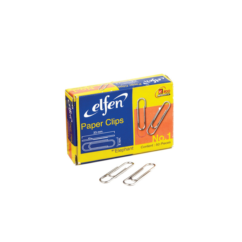 ELFEN ลวดเสียบกระดาษ ชนิดกลม เบอร์ 1 (กล่อง 50 ตัว)