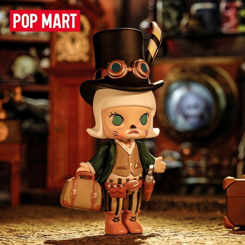 My My Mystery Box น่ารัก Steampunk ของเล่นตกแต่งทํามือ Pop Mart MOLLY Series ตกแต่ง R12S X9NU