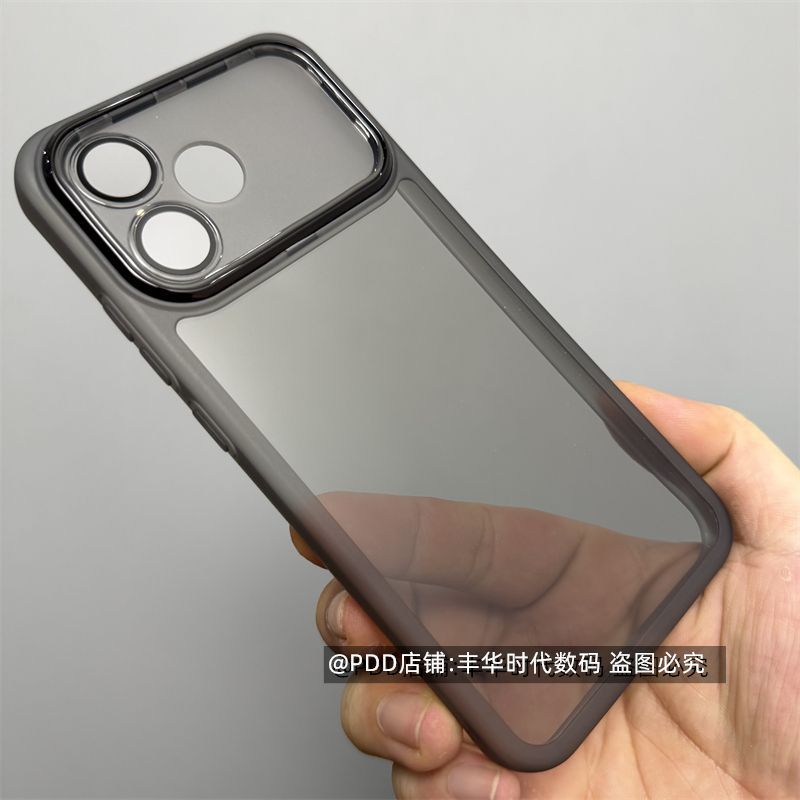 สําหรับเคสโทรศัพท์ OPPOA6SPro A6sPro เคสป้องกันโปร่งใสมาพร้อมกับเลนส์ฟิล์มกึ่งโปร่งใสสีดํากันกระแทกเ