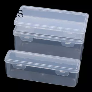 [EA] 1PC Storage Organizer กล่องขนาดใหญ่ความจุกล่องดินสอพลาสติก Staable โปร่งแสงกล่องปากกาใสอุปกรณ์สํานักงาน TH