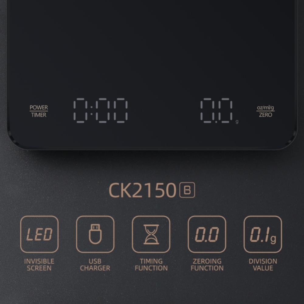 [New]Mijia Kitchen Scale Precision Electronic Scale เวลาอัตโนมัติ LED Digital Scale Coffee Scale Hou
