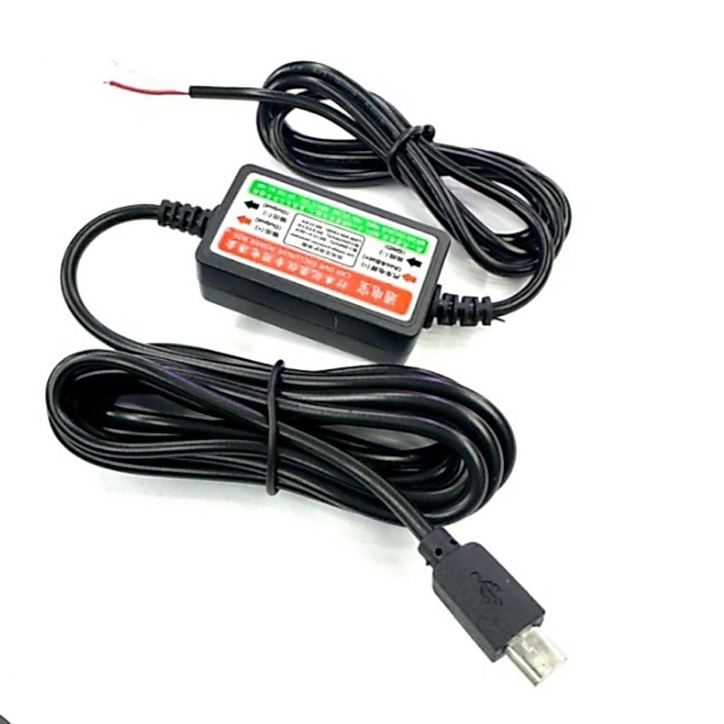 Vehicle Recorderสายชาร์จในรถยนต์ Micro USB สายต่อGPS สายต่อตรง สายเข้า12v /24vออก5v