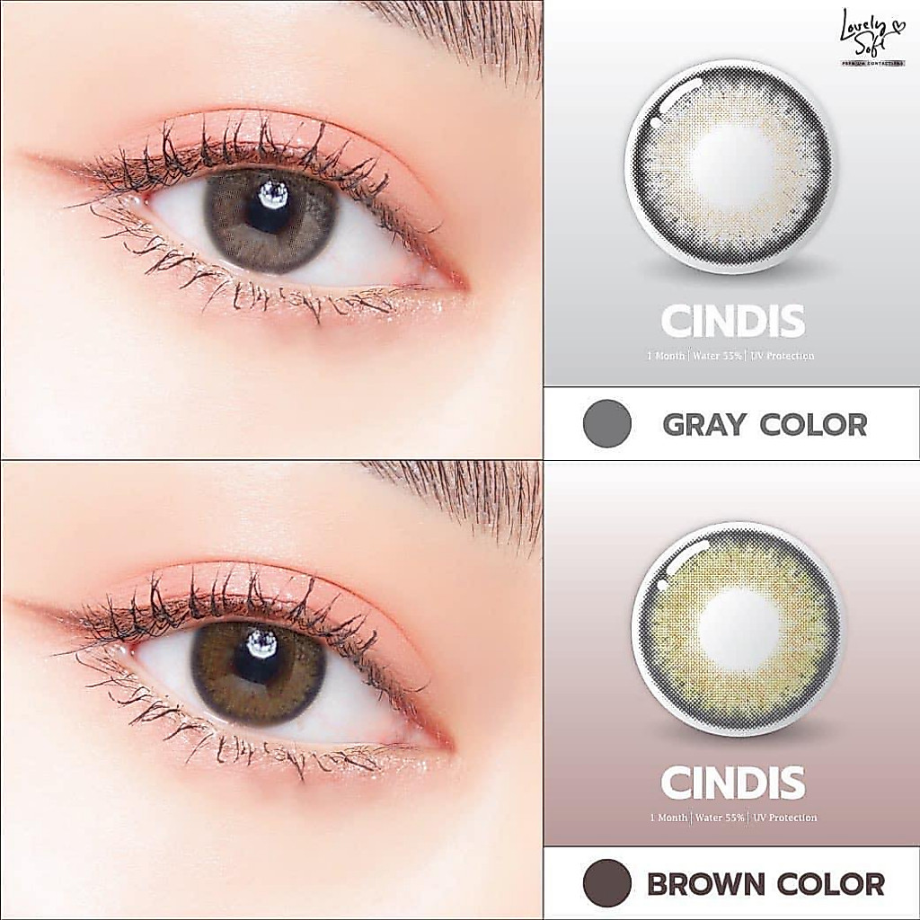 🔥คอนแทคเลนส์✨ขนาดมินิ✨ Cindis (Lovely soft)