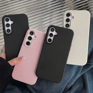 Leather Soft เคส For Samsung S26 Ultra A56 5G A57 A07 A06 A37 A55 S25 S24 A05s A17 A16 A15 A54 A53 A36 A35 A34 A27 A26