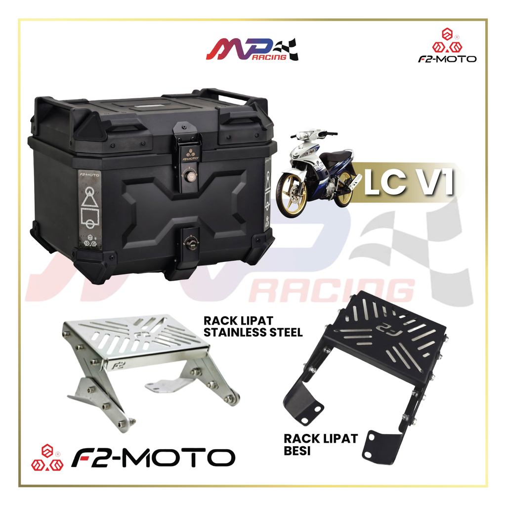 F2 Moto LC V1 RACK LIPAT + F2-Moto TOP BOX SET