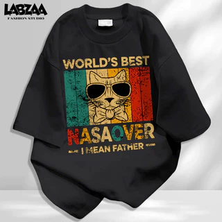 【จัดส่งจากกรุงเทพฯ】LABZAA เสื้อยืดแขนสั้นคอกลม✨ดีไซน์คลาสสิค ใส่สบาย ระบายอากาศ ลายแมวแฟชั่น ผ้าฝ้าย100% YG4654