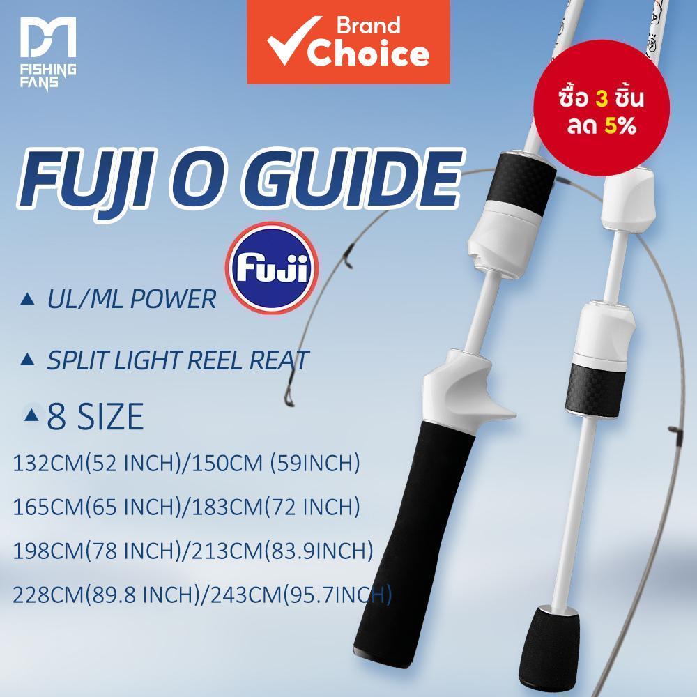 FISHINGFANS ORCA UL/ML Power Fuji O Guide Split Reel Seat EVA Handle Spinning Casting Lure Fishing Rod