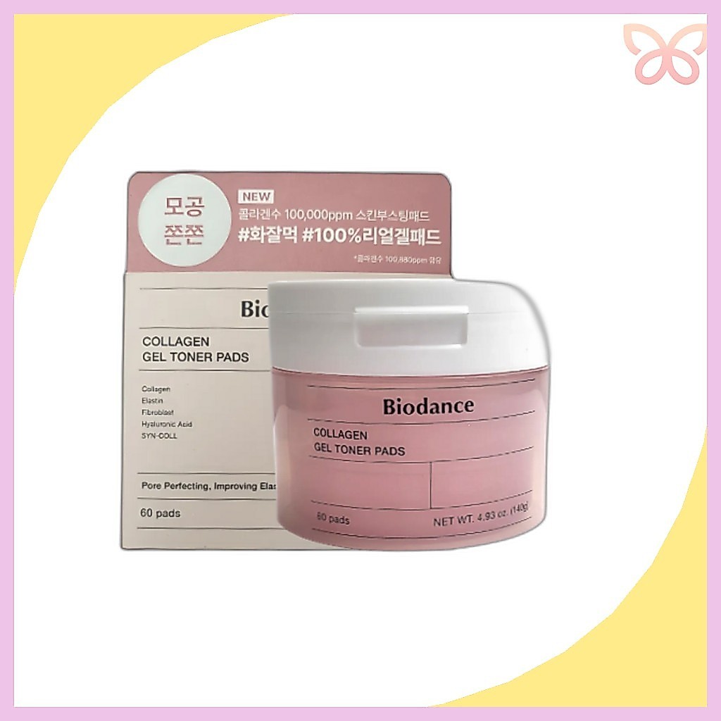 [biodance] Collagen Gel Toner Pads, 140g, 60pads, 1pc / Korean Collagen Pads / สูตรเจล / ของแท้ 100%