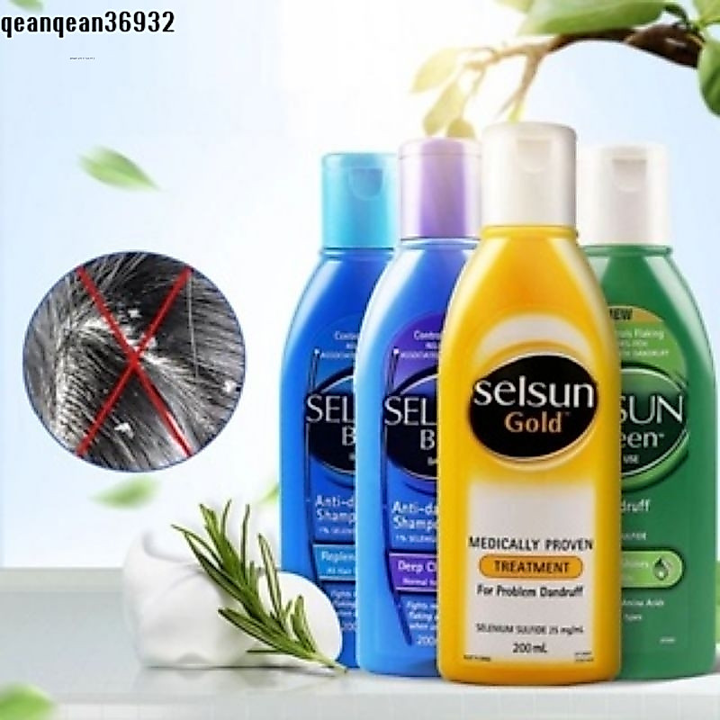 00ml Selsun แชมพูขจัดรังแคควบคุมความมันสูตรออสเตรเลียสําหรับผมเพื่อสุขภาพบํารุงหนังศีรษะรักษาเสริมสร