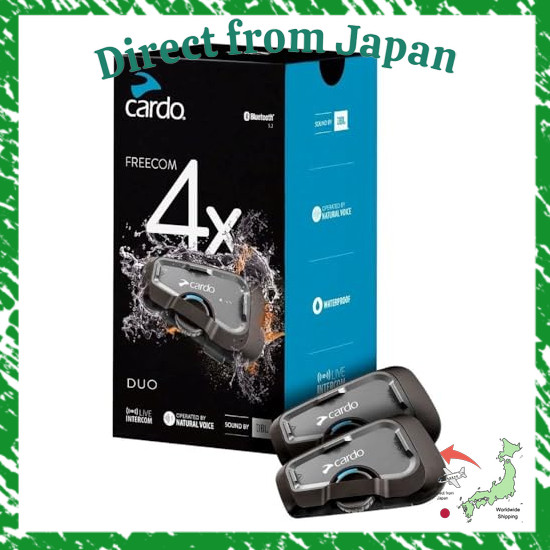Direct From Japan Cardo FREECOM 2X Motorcycle Intercom for 1–2 Riders FRC2X003