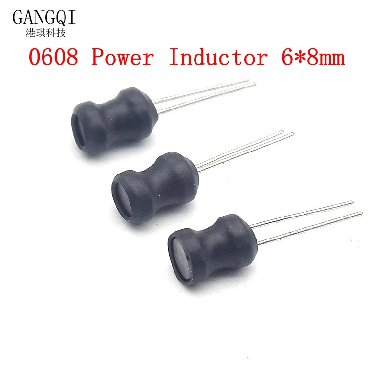 10 ชิ้น DIP Power Inductor 6*8 มิลลิเมตร 2.2UH 4.7UH 10uH 22uH 100uH 150uh 220uH 330uH 470uH 1MH 2.2