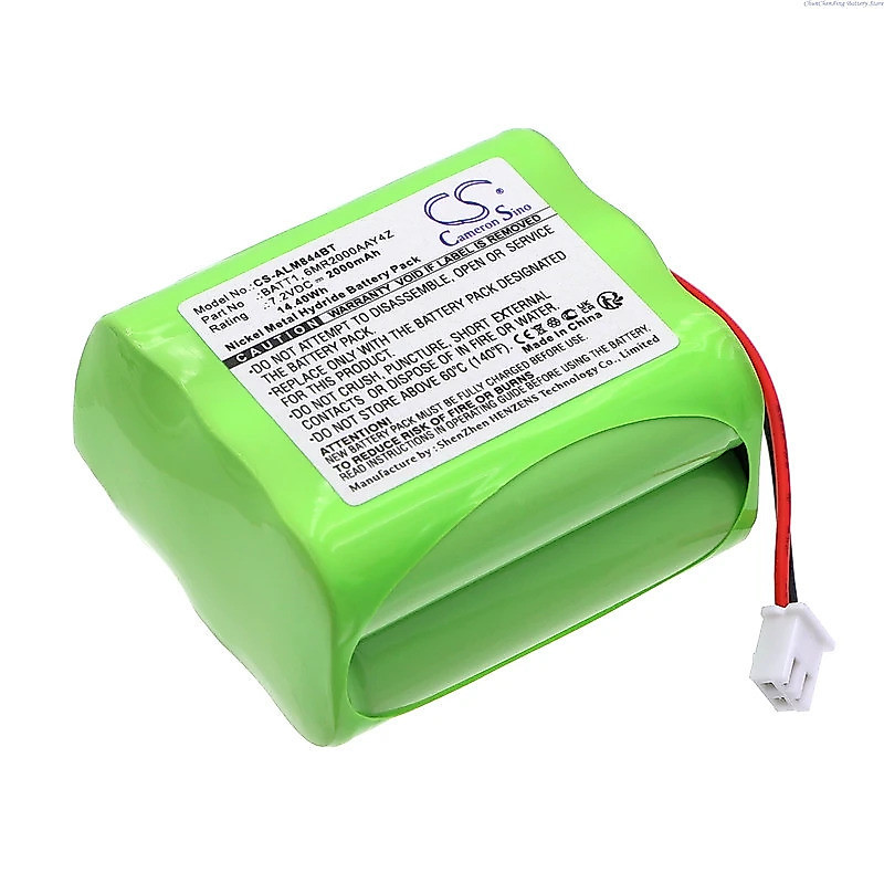 7.2V 2000mAh ระบบเตือนแบตเตอรี่สําหรับ Linear Corp PERS-4200, สําหรับ 2GIG GC2 แผง GC2e 2GIG-GCX 2GI