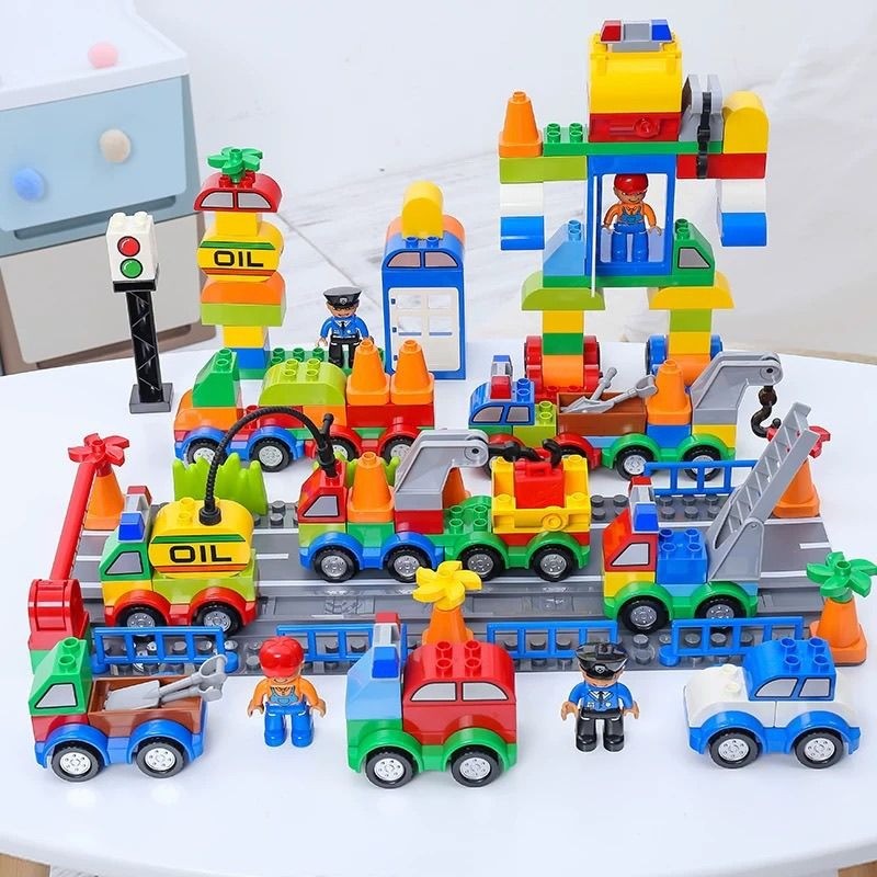 Lego-Compatible Car Blocks Big Size เสริมIQ เด็กชาย-หญิง