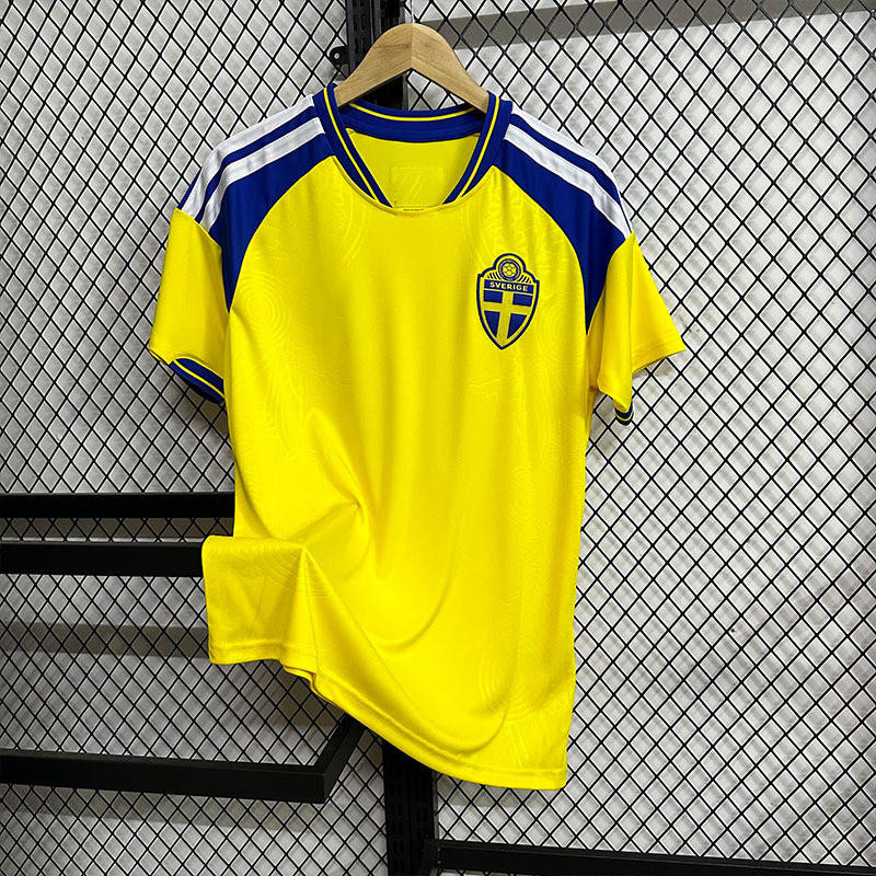 Meijiamo National Team Sweden Home World Cup jersey เวอร์ชั่นพัดลม [Y]