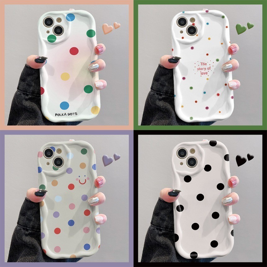 จุดสีใหญ่รูปแบบเคสโทรศัพท์สําหรับOPPO A5 A6 Pro A5X A6X A6S A98 A3S A7 A5S AX5S A12 AX7 A7X A8 A31 A