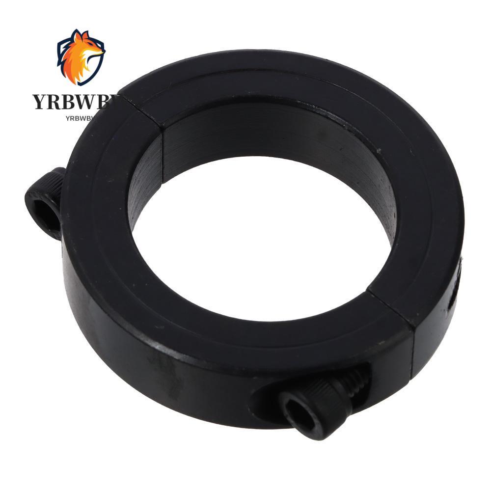 YRBW ปลอกคอเพลา, เหล็กคาร์บอนสีดําคู่แยก Clamping Collar, Oxide เส้นผ่านศูนย์กลางภายใน 6-55 มม. แหวน