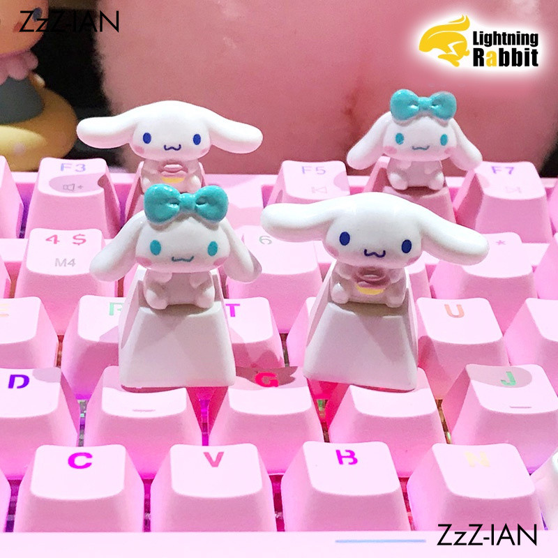 DIY Keycap Cherry Axis Handiwork การ์ตูนสีชมพูที่กําหนดเองความคิดสร้างสรรค์พิเศษ Ecs R4 OEM Keycaps สาวน่ารัก Gif