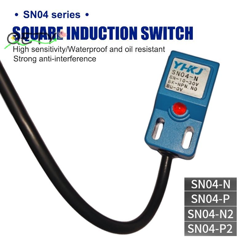 [qetyellow] NPN PNP SN04-N SN04-P SN04-N2 SN04-P2 Metal Detection Sensor Proximity Switch, ใช้สําหรั