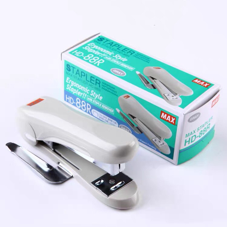 ในประเทศ MAX MAX MAX เครื่องเย็บกระดาษนําเข้า Arched Staples Classic Medium-Sized Stapler ประหยัดแรง