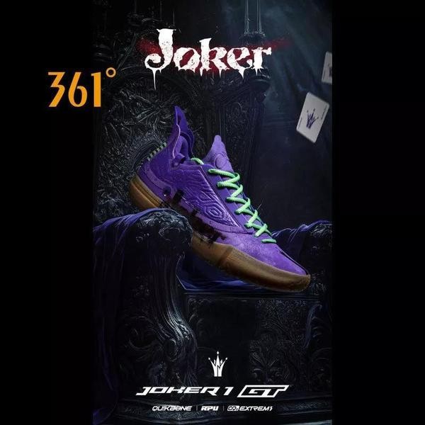 361 Degrees Joker 1 GT รองเท้าบาสเก็ตบอล สำหรับผู้ชาย ออกแบบมาเพื่อกันลื่นและทนทาน 672511103