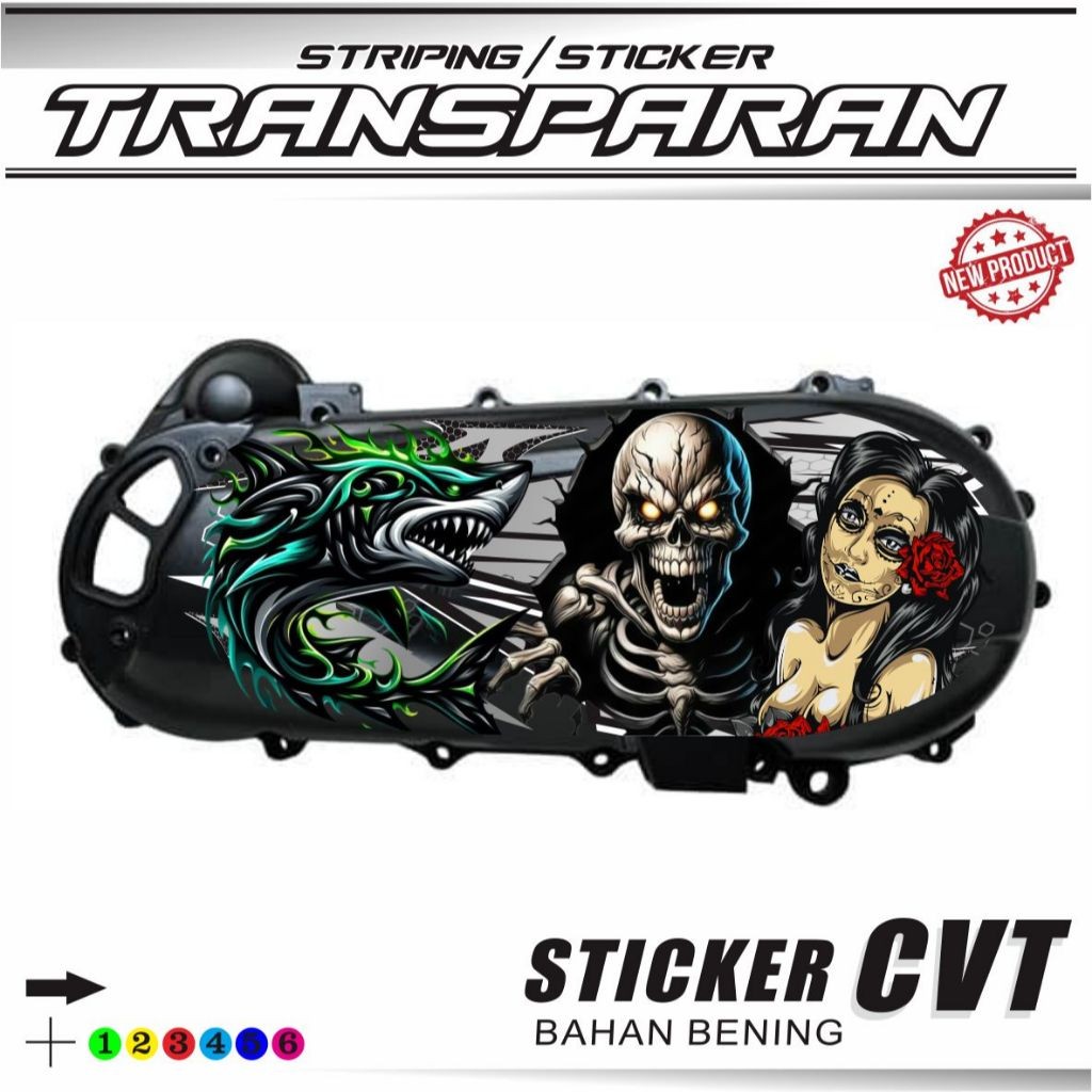 CVT STRIPING / เคสใส CVT ใส / CVT BLOCK สติ๊กเกอร์หลากหลาย