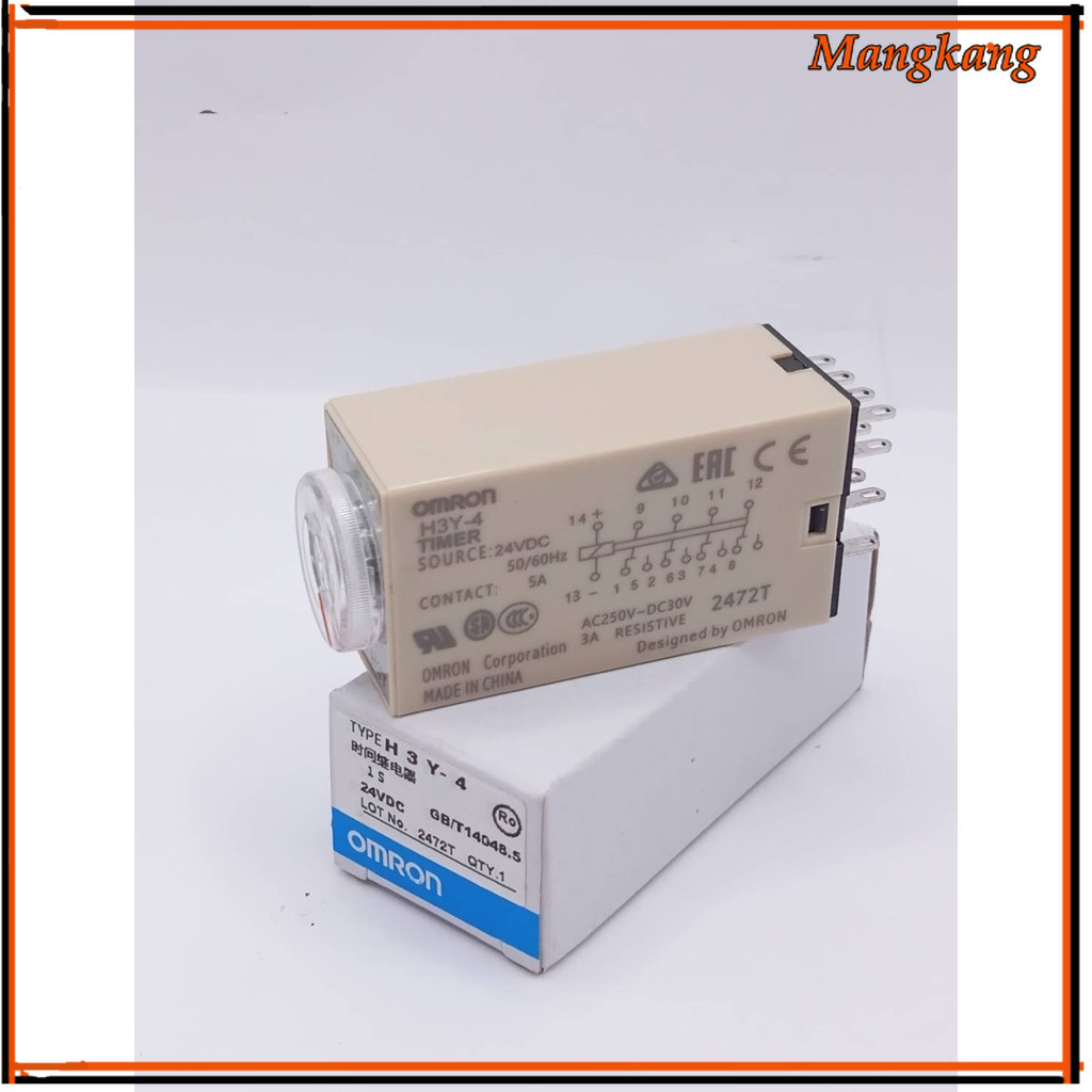 งานแท้ H3Y-4 1S 24V ทามเมอร์เวลา H3Y-4 1S 24V สินค้าถ่ายจากงานจริงทางร้าน ของมือ1