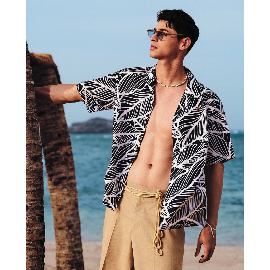 BEVERLY HILLS POLO CLUB - เสื้อเชิ้ตคอปกแขนสั้นผู้ชาย คละลาย CMRLSS25V056-TPC