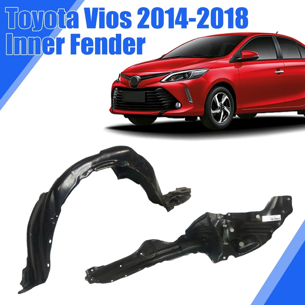 ไลเนอร์บังโคลนหน้า Toyota Vios 2014-2019 3RD GEN. ซุปเปอร์แมน