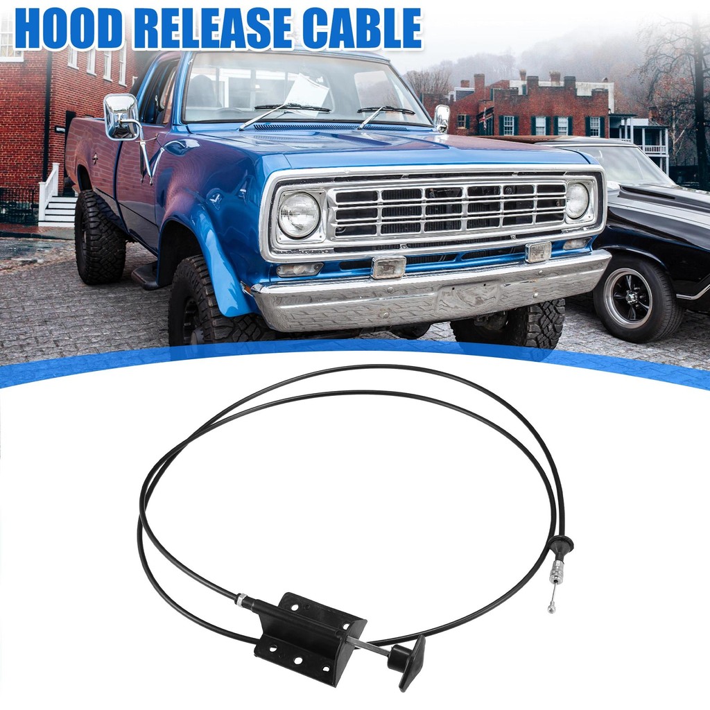 UXCELL Hood Release Cable สําหรับ Dodge D150 1981-1993 สําหรับ Dodge D250 1981-1993 สําหรับ Dodge Ra