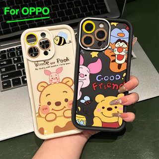 For เคสโทรศัพท์ OPPO A3 A3X A60 5G A9 A18 หมีพูห์ A38 A15 A15s A60 A35 A17 A17K A79 5G OPPOA57 4G A55 A77 A77S